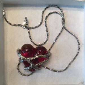 Mignon Faget Secret Heart Necklace Sterling Silver
